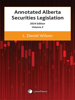 cover image of Annotated Alberta Securities Legislation